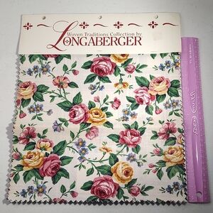 Longaberger Woven Traditions Collection Fabric Sampler